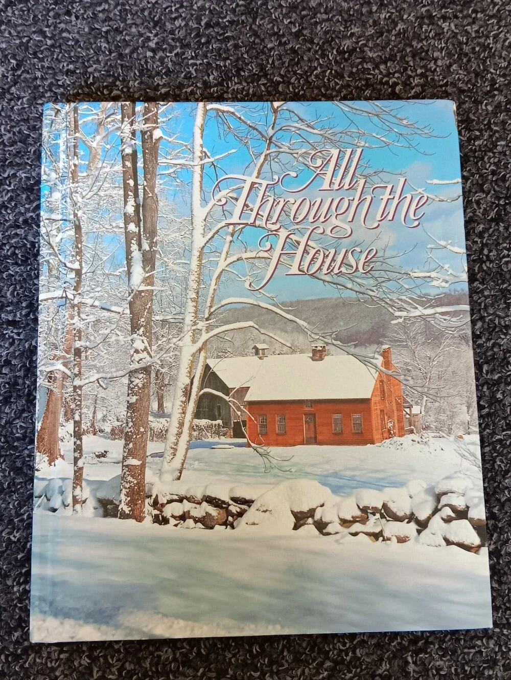 1993 All Through the House Illustrated Holiday CookBook & Christmas Craft Book
